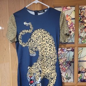 Mini dress chic me tigre style good condition Sz large Strecht